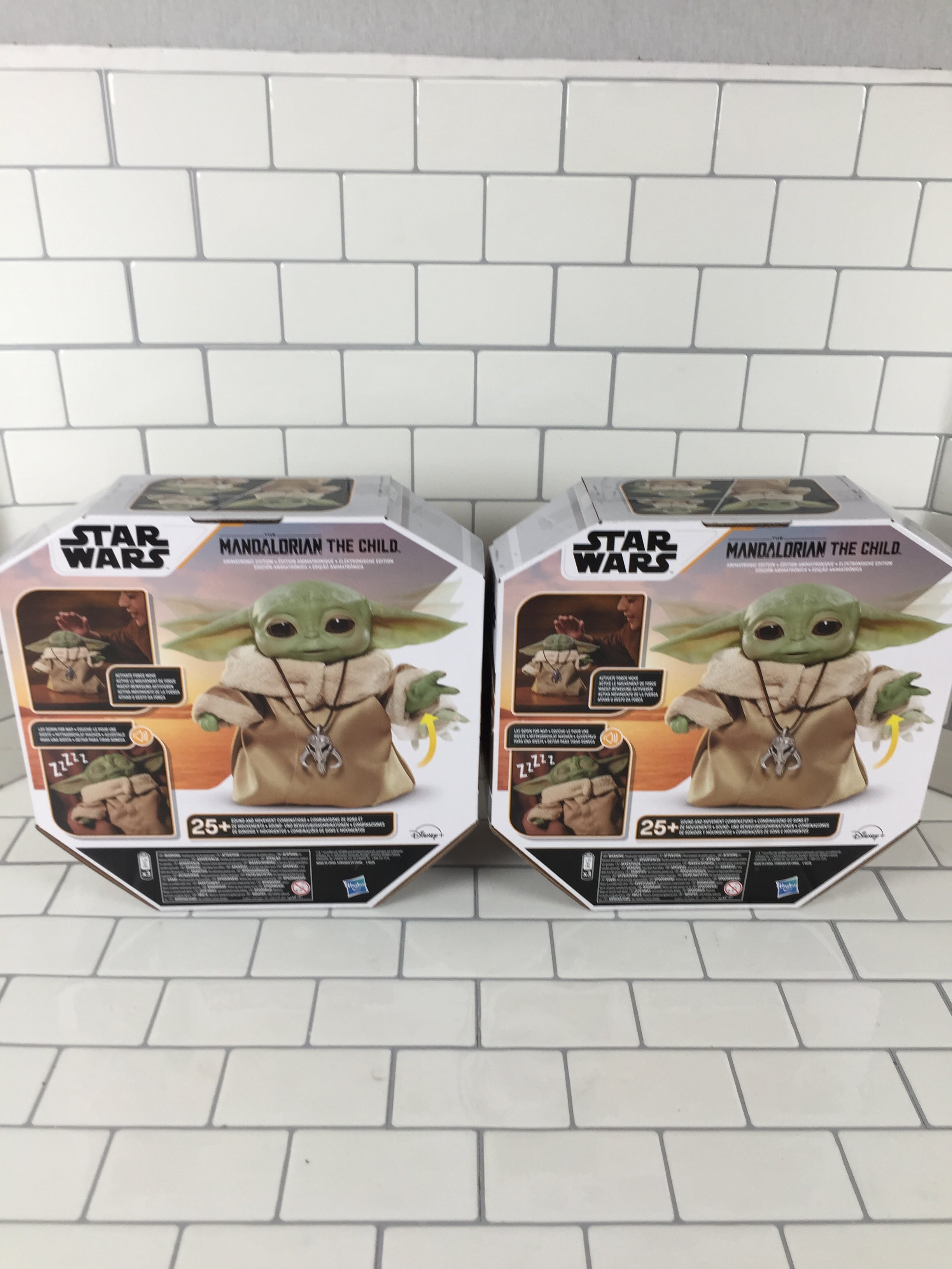 Star Wars The Child Animatronic Edition 7.2-Inch-Tall Toy Hasbro | 2-PACK SEALED (7007357436087)